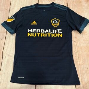 La Galaxy 2017 Away Adidas Soccer Jersey Womens Size Small Herbalife